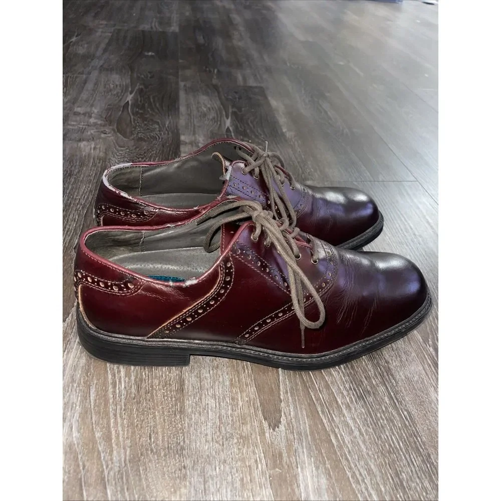 Nunn Bush Mens ‎ Kore Pro Brown Flat Oxfords Shoes Sz 12 S-117